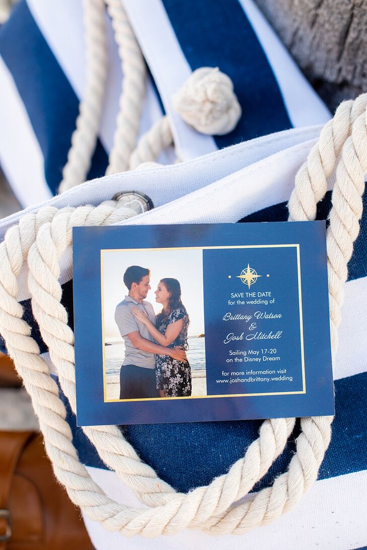 Nautical Navy Save-the-Dates