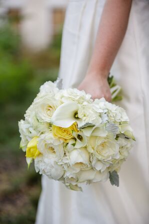 Ivory and Yellow Bridal Bouquet