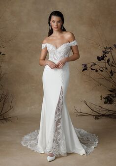 Justin Alexander Graham Fit-and-Flare Wedding Dress