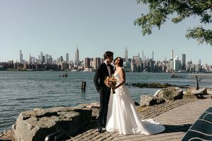 First Look Along East River in Brooklyn, New York