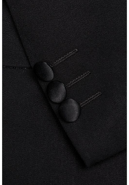 BLACKTIE "Kingston" Black Tuxedo (5-Piece Set) Flower Girl Dress and Ring Bearer Outfit - 5