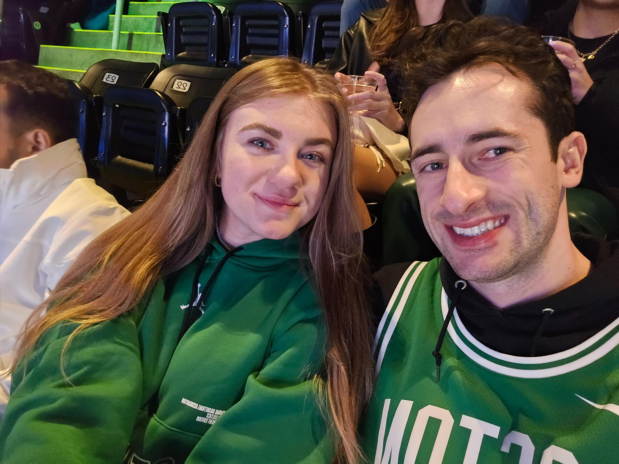 We went to our first Celtics game together.
