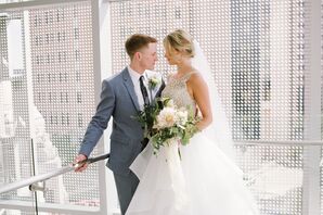 Romantic Eucalyptus and Thistle Bouquet