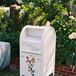 Custom Hand-Painted Mailbox With Floral Design, Cards and Gifts