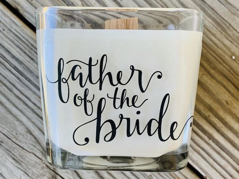 Father of the Bride scented candle