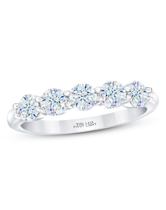 Kay Jewelers THE LEO First Light Diamond Anniversary Ring 1 ct tw Round-cut 14K White Gold White Gold Wedding Ring - 1