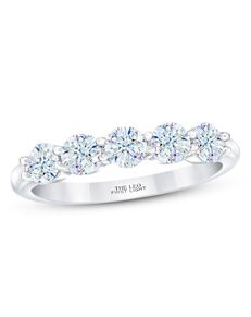 Kay Jewelers THE LEO First Light Diamond Anniversary Ring 1 ct tw Round-cut 14K White Gold White Gold Wedding Ring
