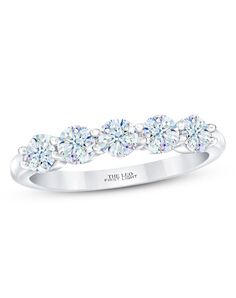 Kay Jewelers THE LEO First Light Diamond Anniversary Ring 1 ct tw Round-cut 14K White Gold White Gold Wedding Ring