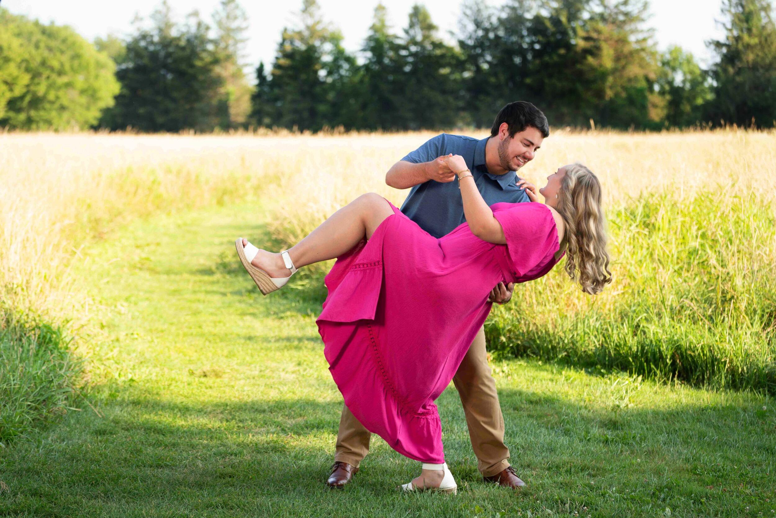 Falling in love all over again during our engagement shoot!