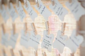 DIY Clothespin Escort Cards