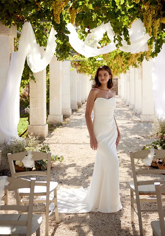 Lillian West 66388 Fit-and-Flare Wedding Dress - 3