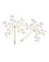 AW Bridal AW BRIDAL Wedding Hair Clip Pearl Hair Pins Bridal Barrette Hair Piece for Wedding Hair Accessories for Brides Women 2pcs (Gold) Gold Pins, Combs + Clip - thumbnail - 5