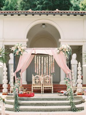 Wedding Ceremony Mandap at Villa Montalvo at the Montalvo Arts Center in Saratoga, California