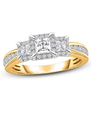 Kay Jewelers Unique Princess Cut Engagement Ring