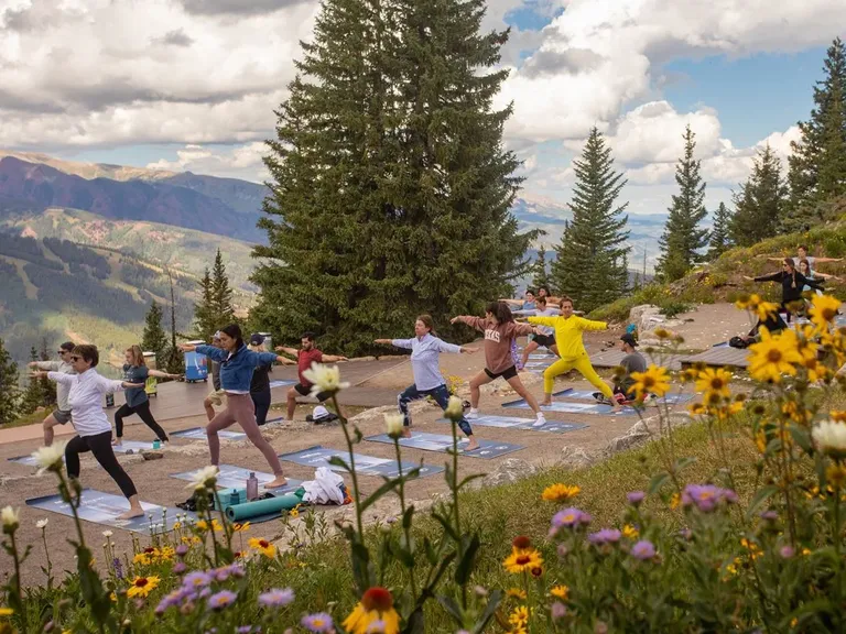 Aspen Mountain Yoga Bachelorette Party Activity