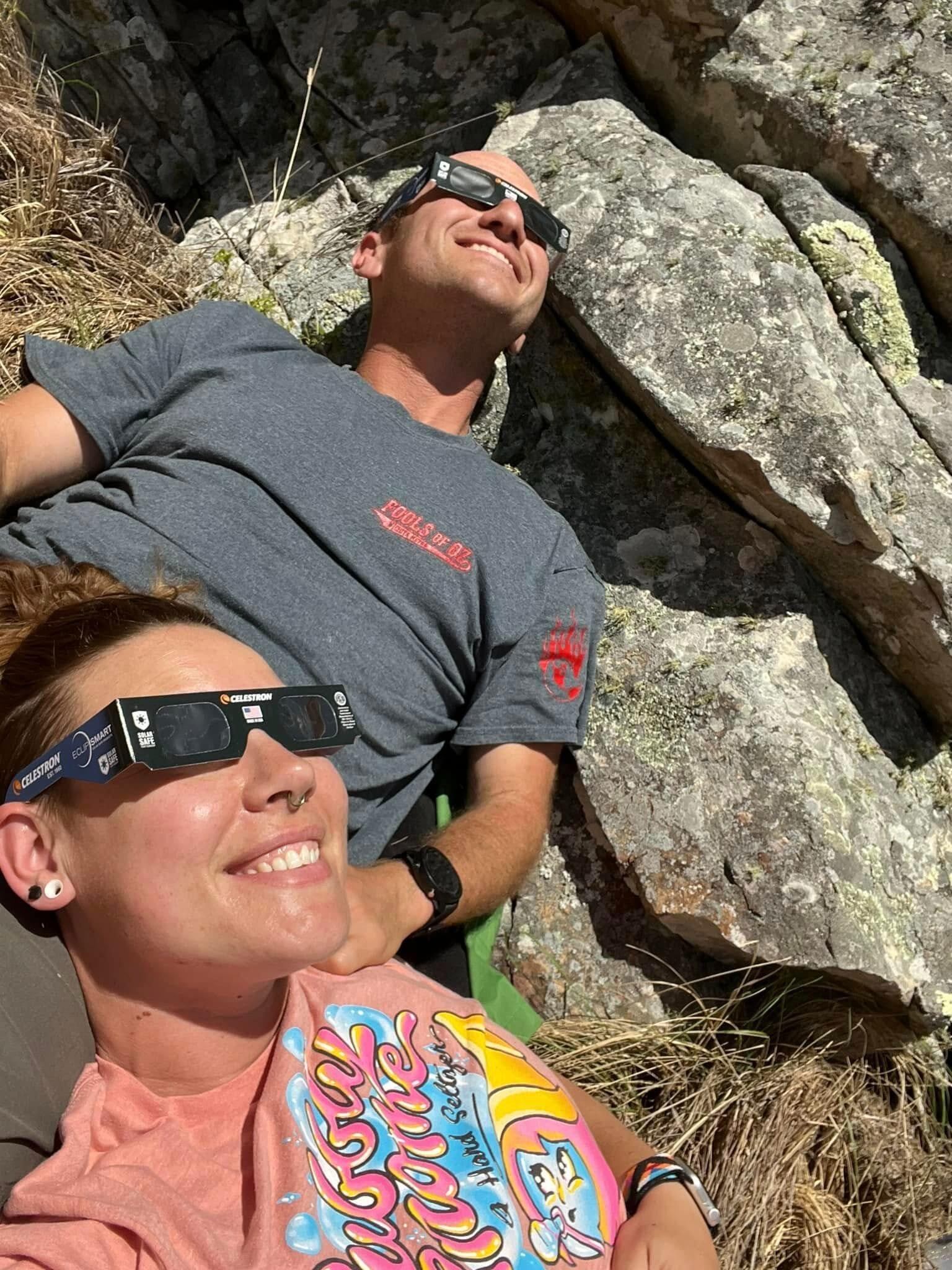 Solar Eclipse 
Flatside Pinnacle, AR
