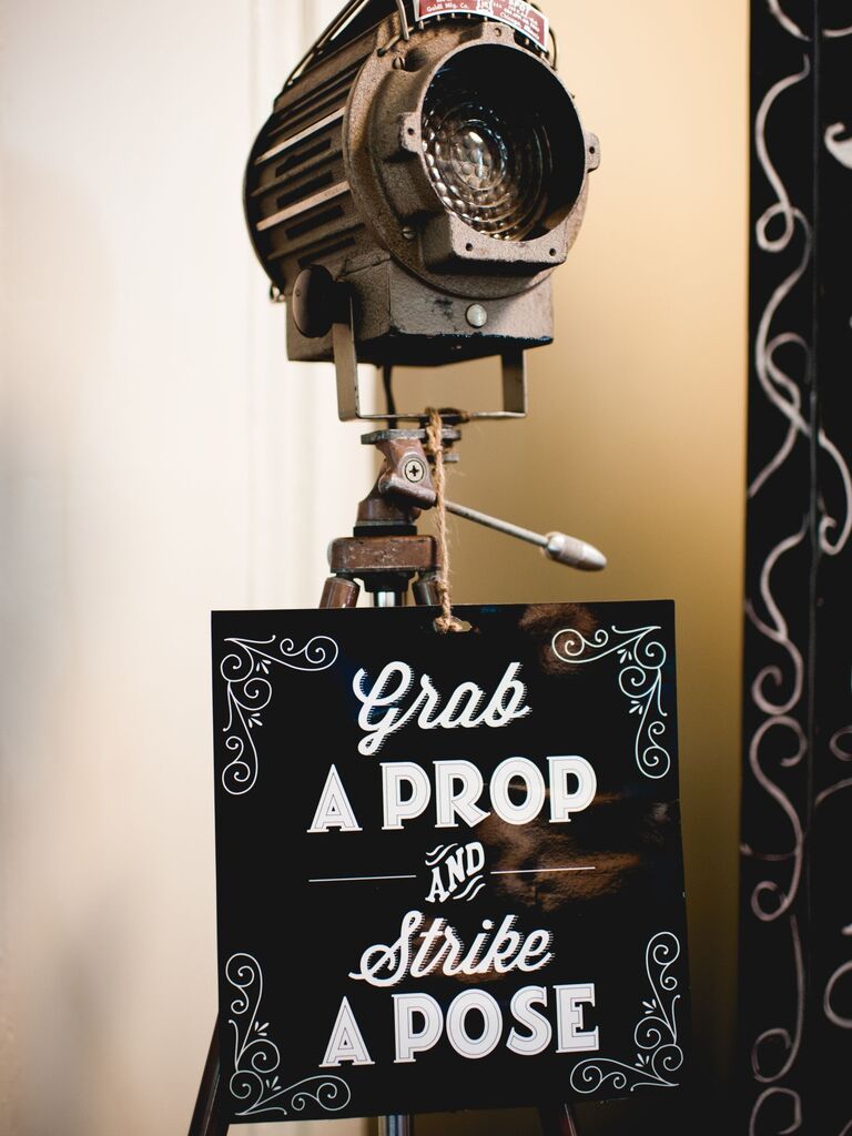 Retro photo booth sign idea 2023. 