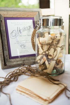 Message-in-a-Bottle Nautical Guest Book