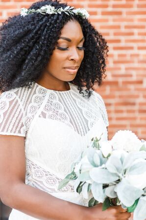 Bride with Bouquet at The Booking House in Manheim, Pennsylvania
