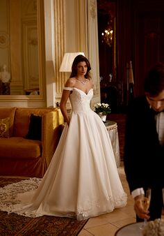 Justin Alexander Jersey A-Line Wedding Dress