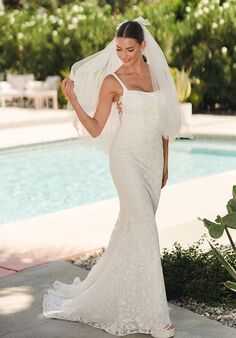 Stella York SY8253 Column Wedding Dress