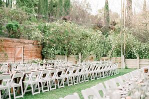 Long Reception Tables at The 1909 in Topanga, California