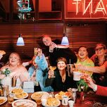 Friends celebrate at a small wedding, best small wedding ideas. 