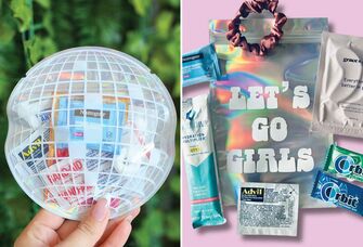 Two bachelorette hangover kit ideas