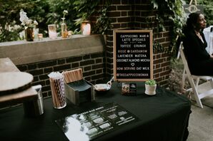 Casual Coffee Bar with Letter Board Sign