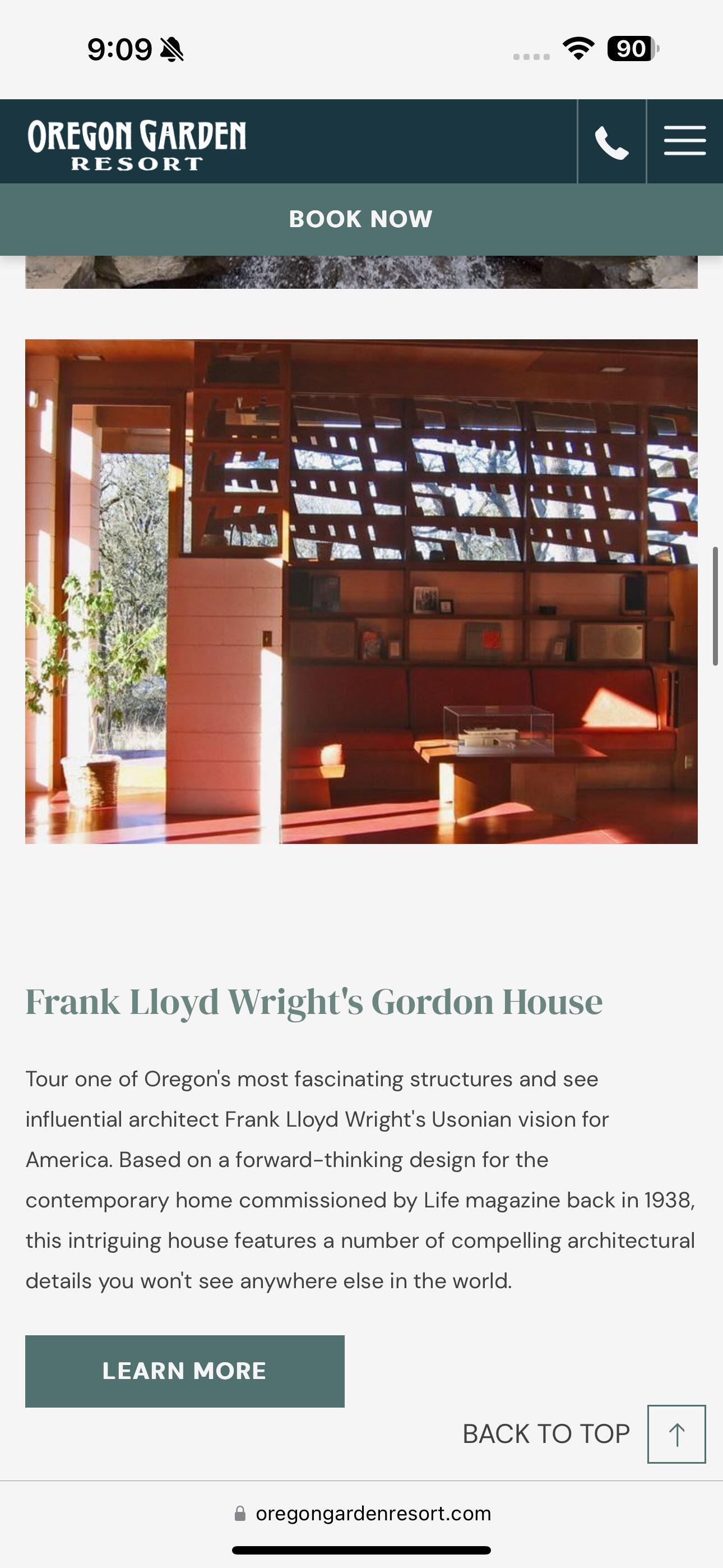 Picture of Frank Loydd Wright House