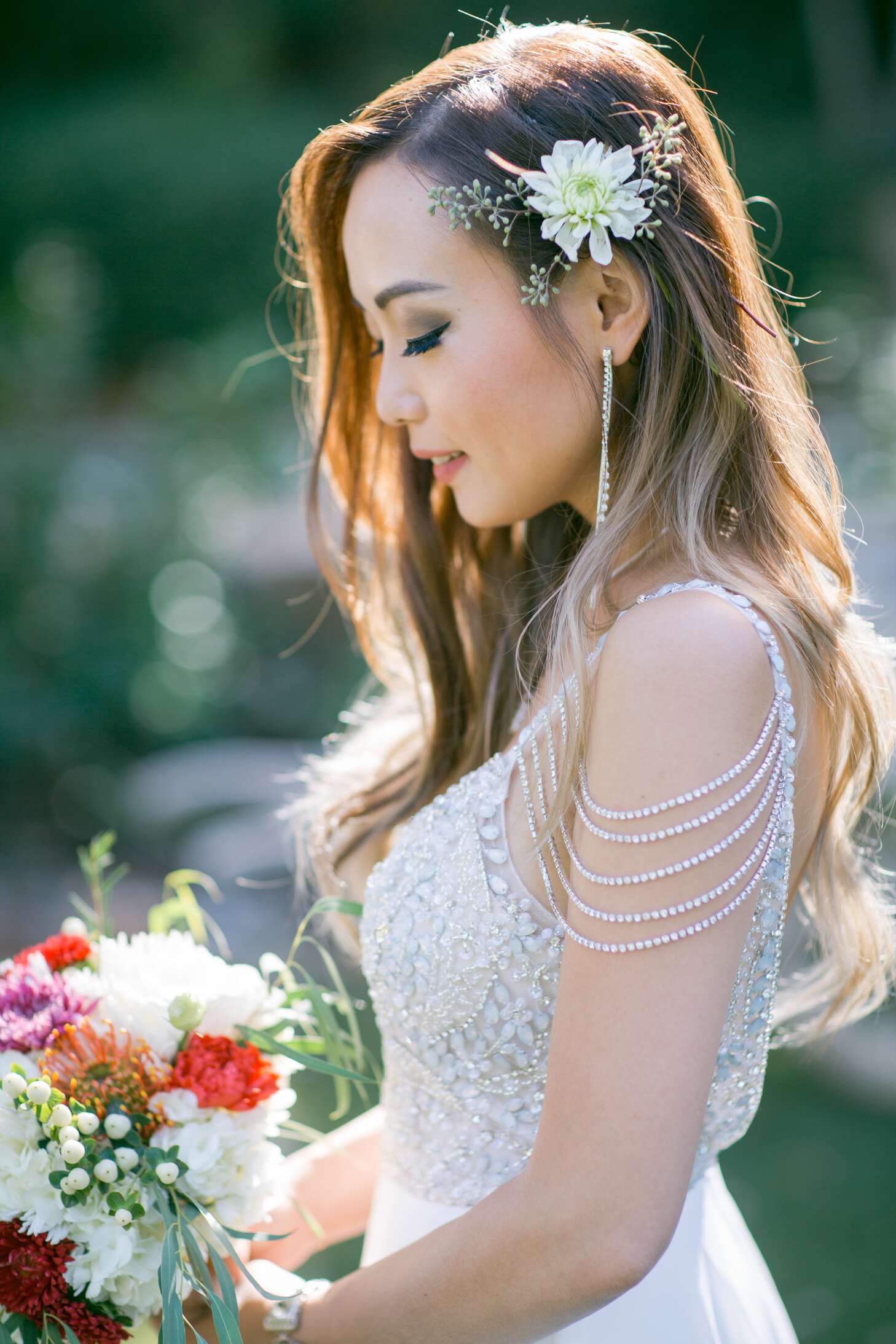 long beaded dresses Andrea Leo Fully Pearl Beaded Long Sleeve Dress Fit and Flare A0997 Sage / 12 main image 0