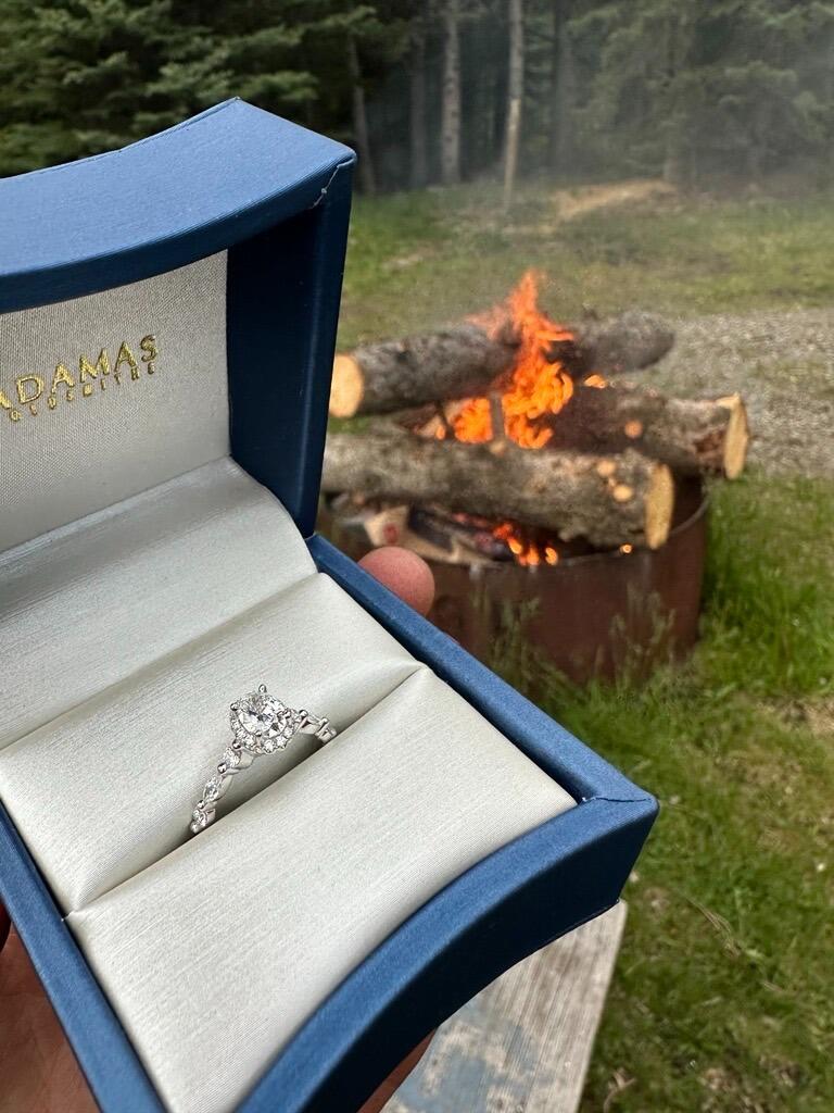 Fittingly, the engagement ring is made entirely of Diavik diamonds, a perfect tribute to the place that brought them together, built their careers, and introduced them to lifelong friendships that feel like family.