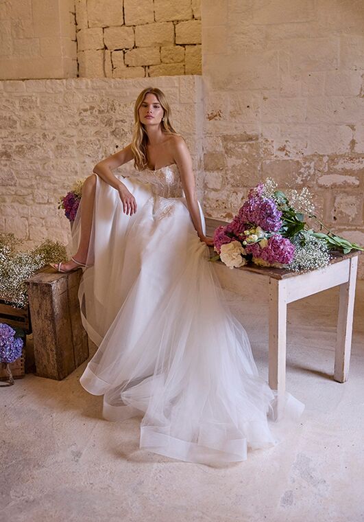 Dance of Puglia by LOVE by Ricca Sposa 25-023(2) Edda Ball Gown Wedding Dress - 4
