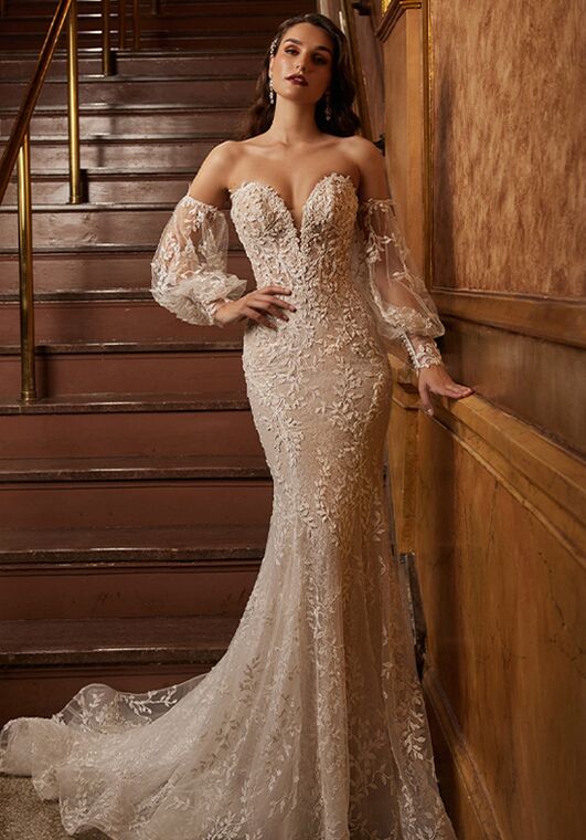 Calla Blanche 122102 Bita Sheath Wedding Dress - 4
