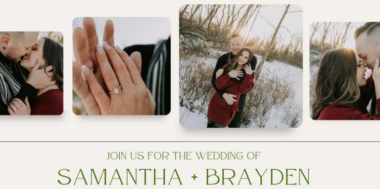 Samantha & Brayden Home Page Banner