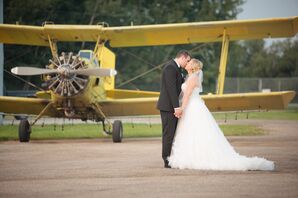 Couple's Shot with Vintage Airplane