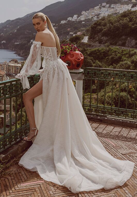 Amalfi Passion collection by Ricca Sposa Maia 24-020 A-Line Wedding Dress - 5