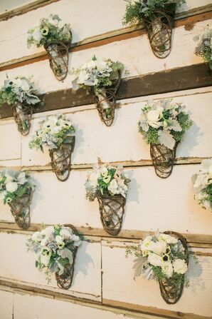 Rustic Barnwood Floral Backdrop