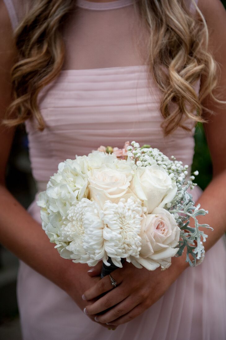 White Rose and Chrysanthemum Bouquet