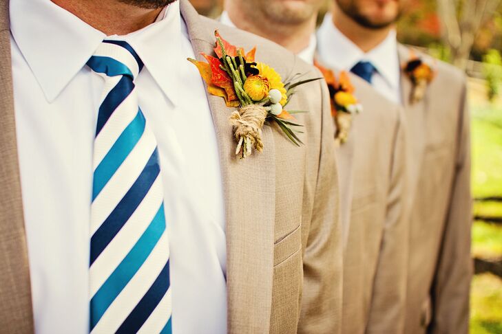 Rustic Fall Boutonnieres