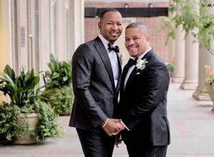 After popping the question in Capri, Italy, Jerome Greathouse (45 and in management) and Howard “Tito” Peters (43 and a physician) knew they wanted to