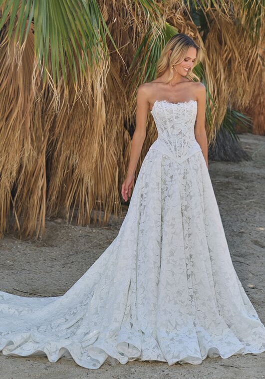 L'amour by Calla Blanche LA26118 Mulan A-Line Wedding Dress - 3