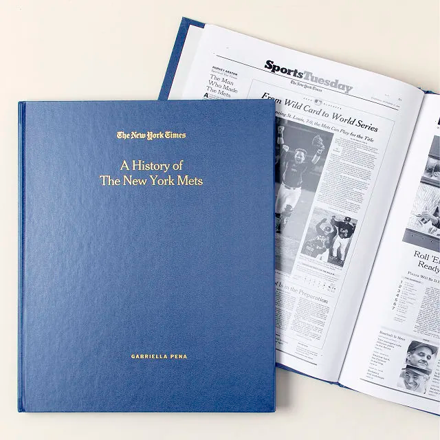 Custom baseball book from Uncommon Goods