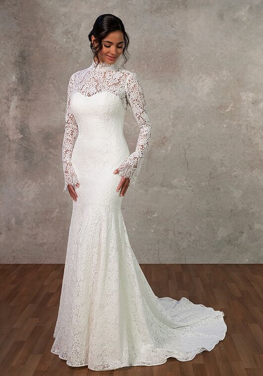Essense of Australia D4455 Column Wedding Dress - 3