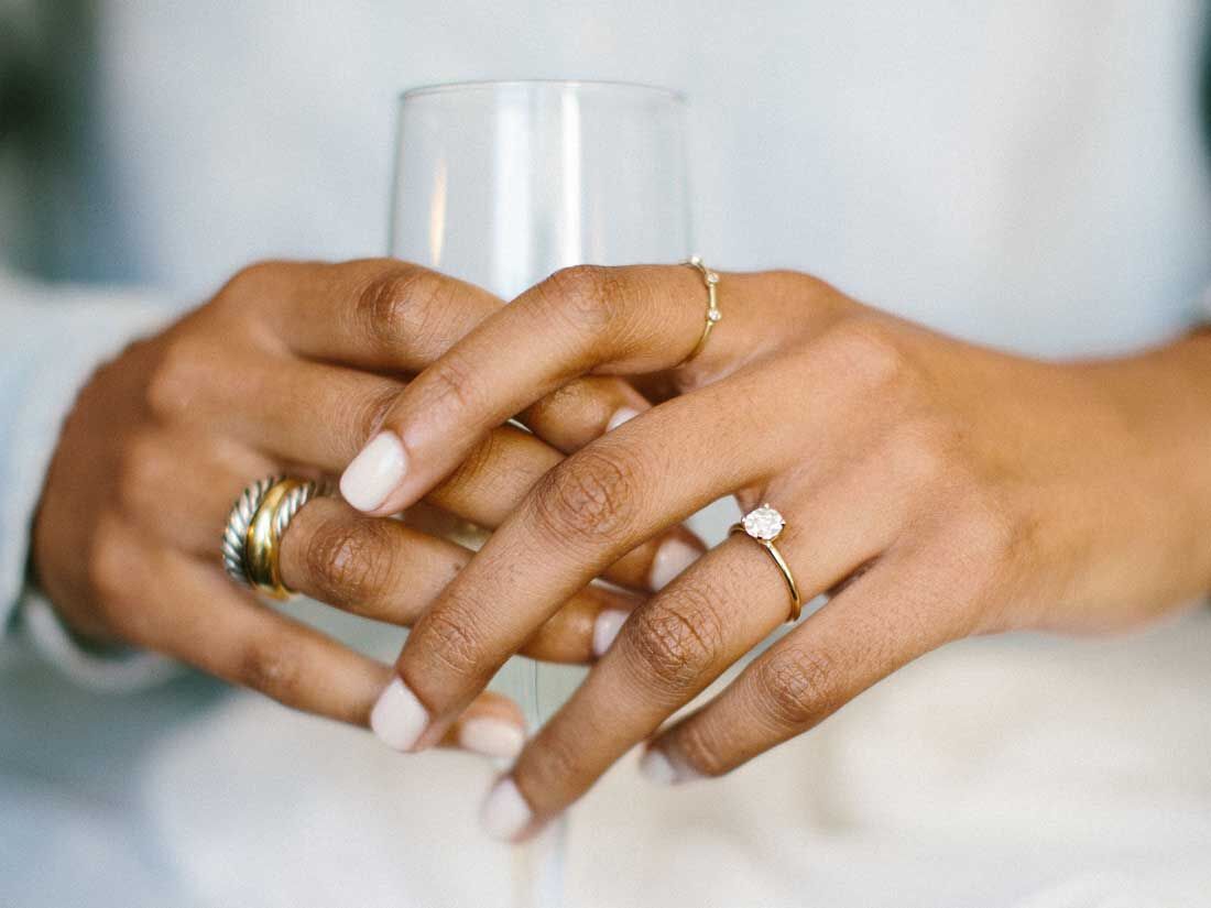 gold engagement ring