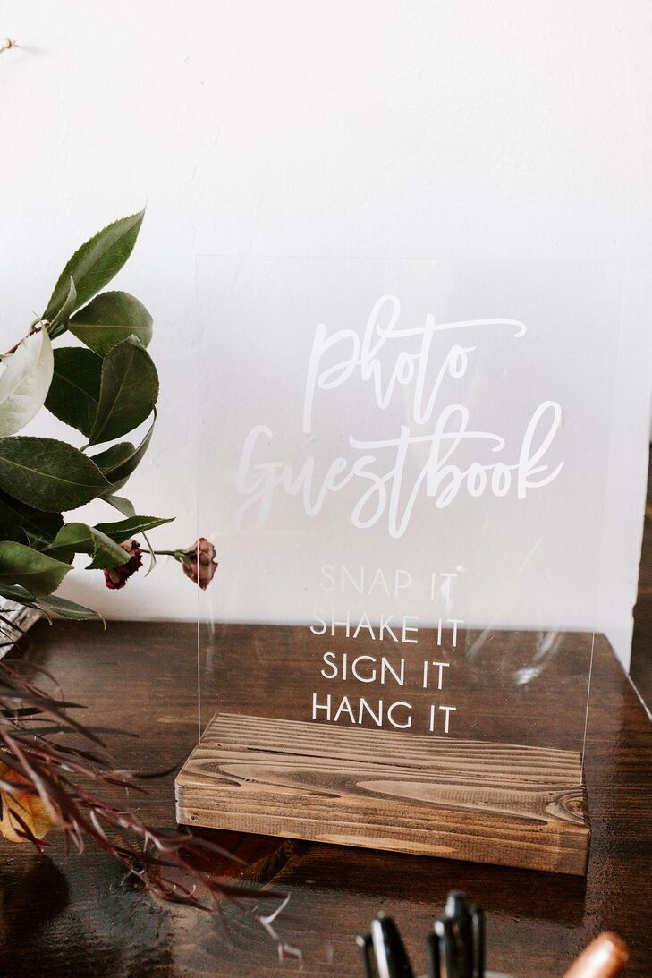 Acrylic Guest Book Sign at Brick in San Diego, California
