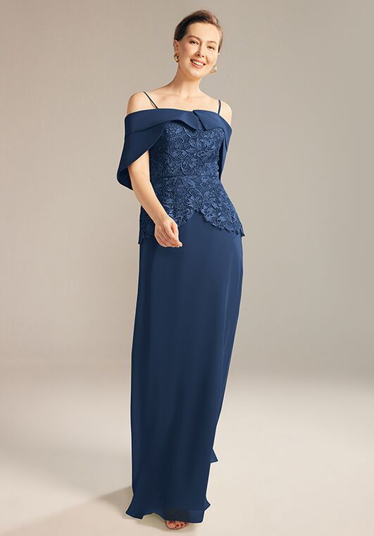 AW Bridal AW Inger Dress Blue Mother Of The Bride Dress - 3