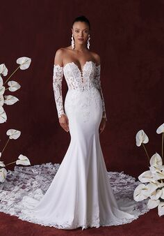 Justin Alexander Hope Fit-and-Flare Wedding Dress
