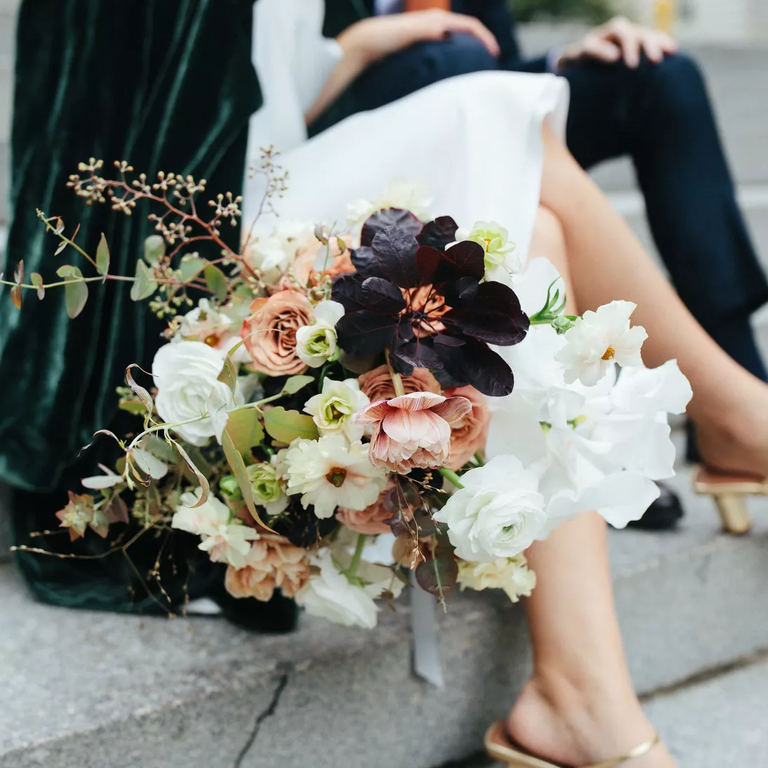 Autumnal fall wedding bouquet