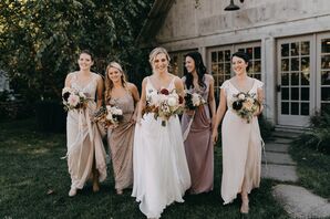 Romantic Neutral, Blush Bridesmaid Dresses